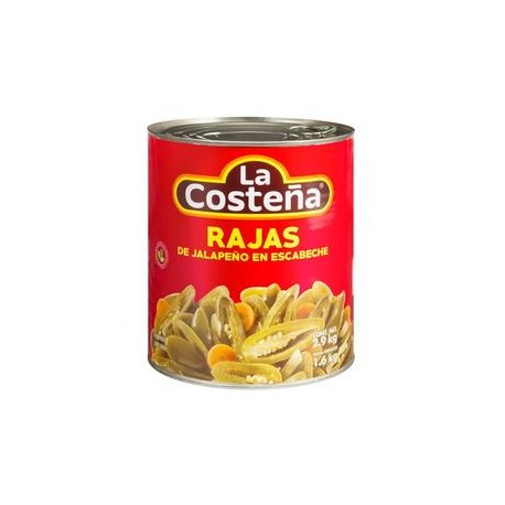 La Costeña Caja Chiles Rajas La Costeña 3.8K/ 6P-Despensaenlinea