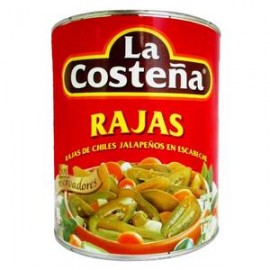 La Costeña Caja Chiles Rajas La Costeña 2.8K/6P-Despensaenlinea