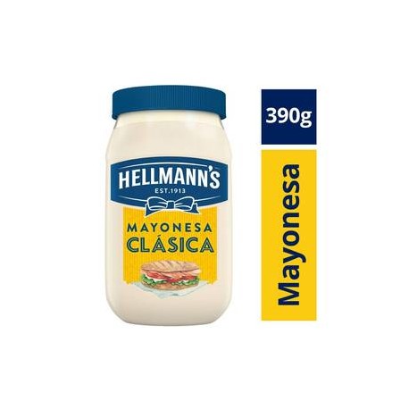 Unilever Caja Mayonesa Hellmans clasica 390G/12P-Despensaenlinea