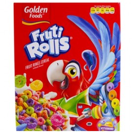 Golden Foods Caja cereal Fruti Rolls 1K/6P-Despensaenlinea