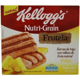 Kelloggs Caja barra Nutri Grain frutela piña 222G/12P-Despensaenlinea