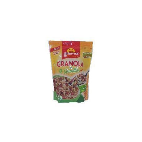 Grupo Vida Paquete Granola Granvita 9 semillas 180G/24P-Despensaenlinea