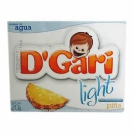 DÂ´Gari Caja Gelatina D'Gari Light Piña 20G/24P-Despensaenlinea