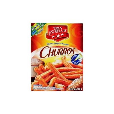 La Moderna Media Caja Harina para Churros Tres Estrellas 500G/6P-Despensaenlinea