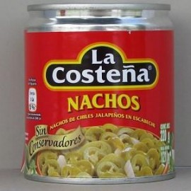 La Costeña Media Caja Chiles Nachos Jalapeños 220G/12P-Despensaenlinea