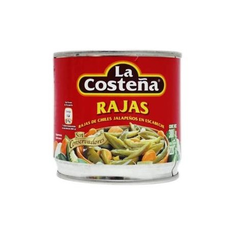 La Costeña Media Caja Chiles Rajas 380G/12P-Despensaenlinea