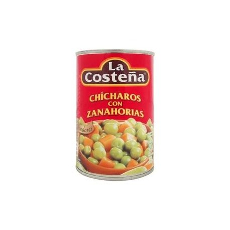 La Costeña Media Caja Chicharo con Zanahoria 420G/12P-Despensaenlinea