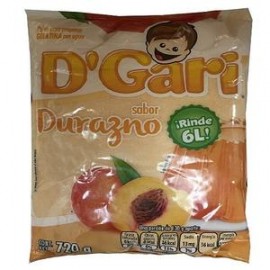 D´Gari Caja Gelatina Durazno 720G/10P-Despensaenlinea