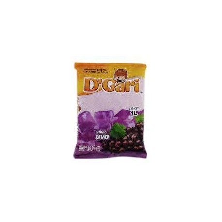 D´Gari Caja Gelatina Uva 840G/10P-Despensaenlinea