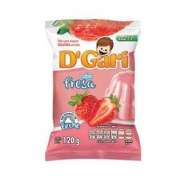 D´Gari Caja Gelatina Fresa de Leche D´Gari 120G/50P-Despensaenlinea