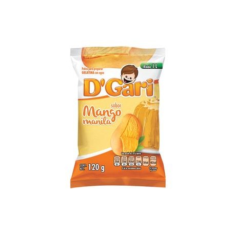 D´Gari Caja Gelatina Mango D´Gari 120G/50P-Despensaenlinea