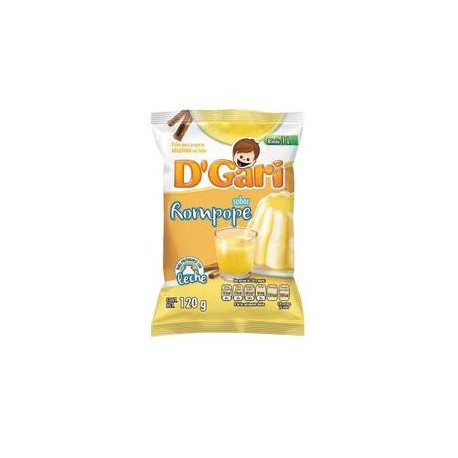 D´Gari Caja Gelatina Rompope D´Gari 120G/50P-Despensaenlinea