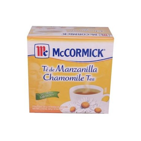 Herdez Caja de té de manzanilla McCormick 24P/50S-Despensaenlinea