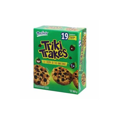 Marinela Triki Trakes Marinela Galleta con chispas de chocolate 19P/51G - ZK-Despensaenlinea