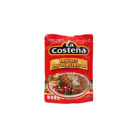 La Costeña Caja Frijol Bayo Refrito Bolsa 430G/12P-Despensaenlinea