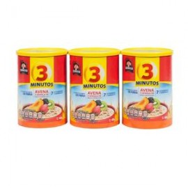 Pepsico Avena Quaker 3 Minutos 3P/375G - ZK-Despensaenlinea