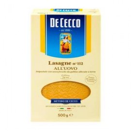 De Cecco Pasta De Cecco Lasagne al Huevo N° 112 500G - ZK-Despensaenlinea