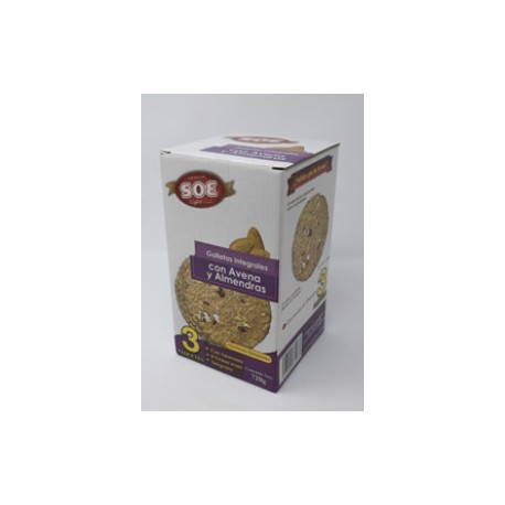 Soft Light Galletas de avena con almendras 720G - KOZ-Despensaenlinea