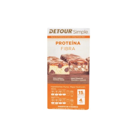 Detour Barra de Proteina simple 14P/15G - KOZ-Despensaenlinea