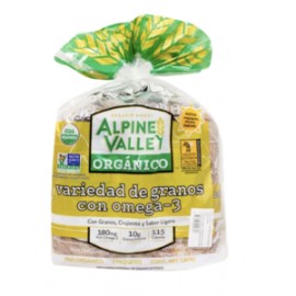 Alpine Valley Pan Orgánico Integral con Omega-3 2P/680G - KOZ-Despensaenlinea