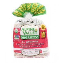 Alpine Valley Pan 21 granos orgánico 2P/680G - KOZ-Despensaenlinea