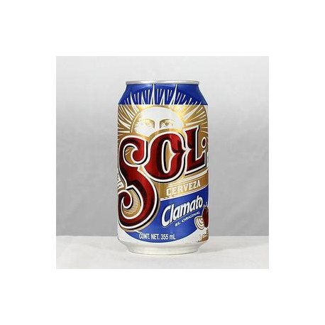 Cuauhtémoc Moctezuma Caja cerveza sol con clamato 335M/24P-Despensaenlinea