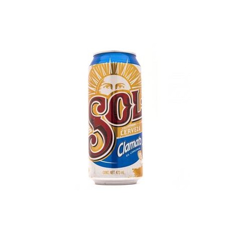 Cuauhtémoc Moctezuma Caja cerveza Sol Clamato 473M/24P-Despensaenlinea