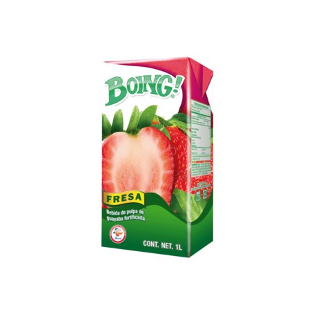 Pascual Caja bebida Boing fresa 1L/12P-Despensaenlinea