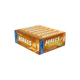 Mondelez Caja Dulce Macizo Halls Miel y Limón 30C/12P-Despensaenlinea