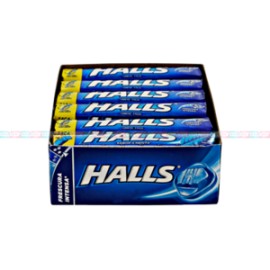 Mondelez Caja Dulce Macizo Halls Menta 30C/12P-Despensaenlinea