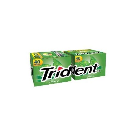 Mondelez Caja Chicle Trident Yerbabuena 4 S 40C/40P-Despensaenlinea