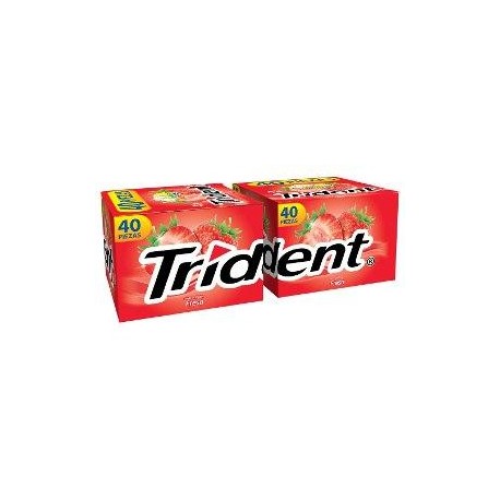 Mondelez Caja Chicle Trident Fresa 4 S 40C/40C-Despensaenlinea