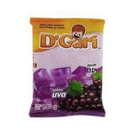 D´Gari Caja Gelatina Uva 840G/10P-Despensaenlinea