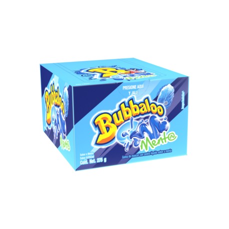 Mondelez Caja Chicle Bubbaloo Menta 32C/50P-Despensaenlinea