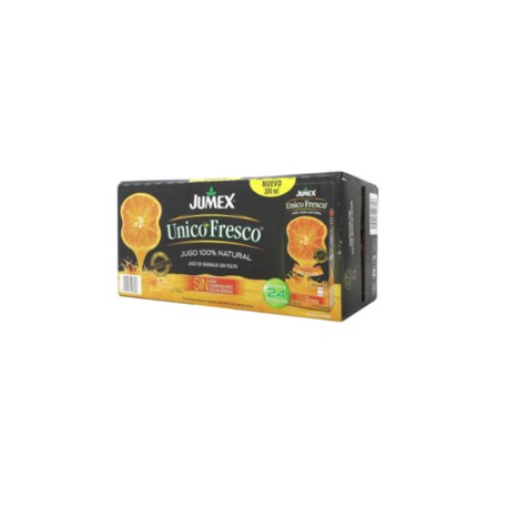 Jumex Jugo de naranja único fresco 24P/200M - KOZ-Despensaenlinea