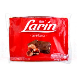 Nestlé Caja Chocolates Nestlé Larin Avellana 30EX/10P/24G-Despensaenlinea