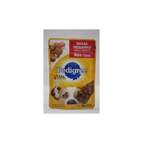 Effem Caja Pedigree Razas Pequeñas Res 100G/40P-Despensaenlinea