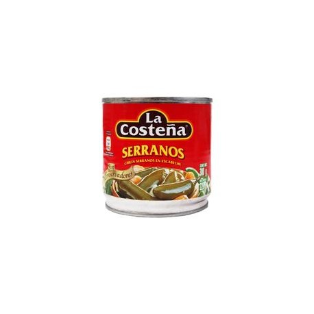 La Costeña Caja de chiles serranos La Costeña 380G/24P-Despensaenlinea