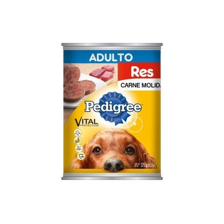 Effem Media Caja comida para perros pedigree molida res 375G/12P-Despensaenlinea