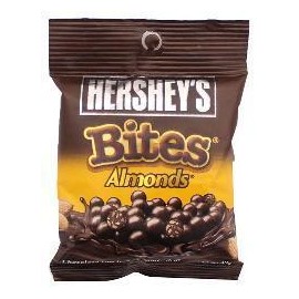 hersheys Media Caja Chocolate Hersheys Almonds Bites 3P/12E/43G-Despensaenlinea