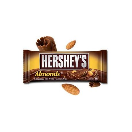 Hersheys Media Caja Chocolate Barra Hersheys Almendra 7C/6P-Despensaenlinea