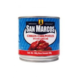 San Marcos Caja chiles chipotles en escabeche 380G/12P-Despensaenlinea