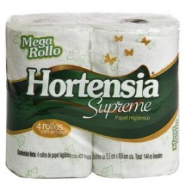 Fabrica de Papel San Francisco Colchón papel higiénico Hortensia Supreme Verde 24P/4R/400H-Despensaenlinea