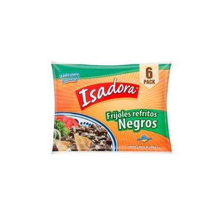 Verde Valle Frijoles Isadora Negros Refritos 6P/430G - ZK-Despensaenlinea