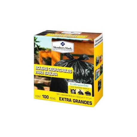 Member´s Mark Bolsa para Basura Member's Mark Extra Grande 100P - ZK-Despensaenlinea