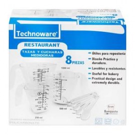 Technoware Tazas y Cucharas Medidoras Technoware 8P - ZK-Despensaenlinea