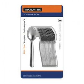 Tramontina Cucharas para Té Tramontina Acero Inoxidable 36P - ZK-Despensaenlinea