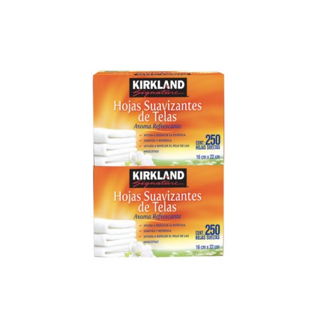 Kirkland Kirkland Signature hojas suavizantes de telas 2P/250H - KOZ-Despensaenlinea