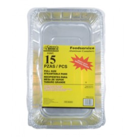 Caters Choice Charolas de aluminio 15P grandes - KOZ-Despensaenlinea