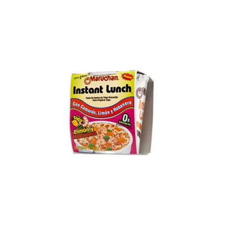 Maruchan Caja sopa Maruchan sabor camarón con limón y chile habanero 12 P/64G-Despensaenlinea